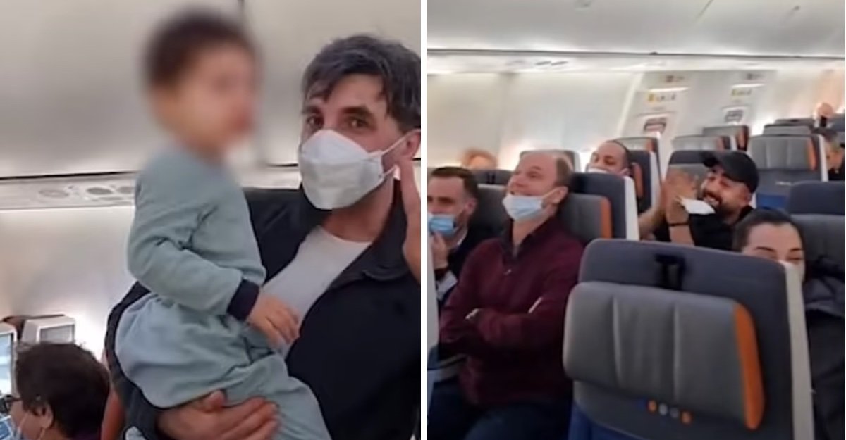 Az utasok a „Baby Shark” című gyerekdal eléneklésével segítettek egy édesapának megnyugtatni a kisfiát a repülőn
